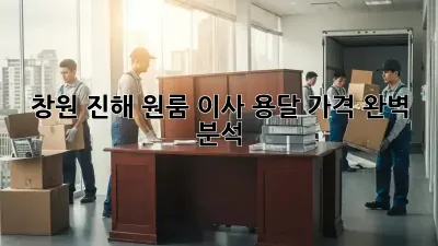 창원 진해 원룸 이사 용달 가격, 완벽 분석!