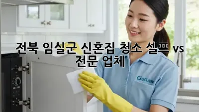 전북 임실군 신혼집 청소, 셀프 vs 전문 업체?